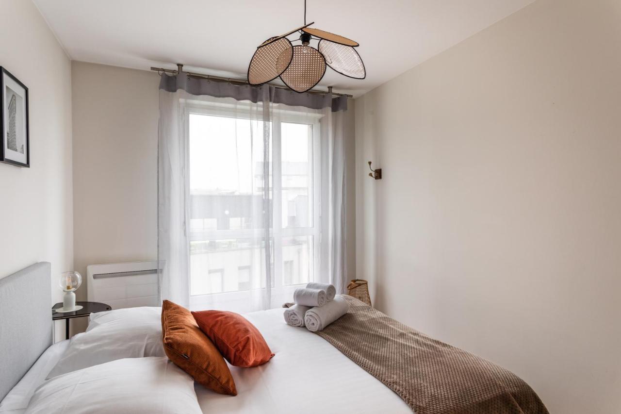 Appartement Le Vilona - T3 Moderne Avec Parking Prive à Rennes Extérieur photo