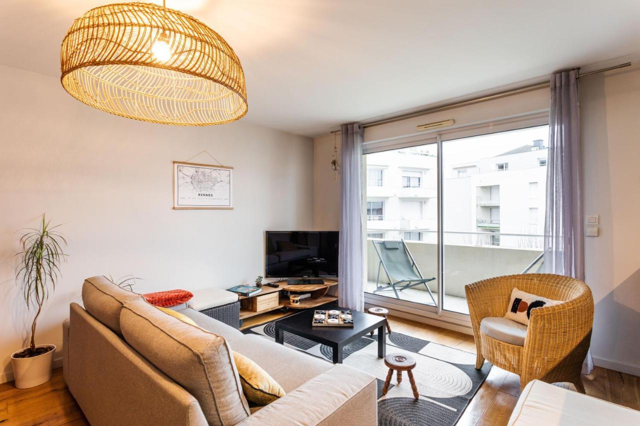 Appartement Le Vilona - T3 Moderne Avec Parking Prive à Rennes Extérieur photo
