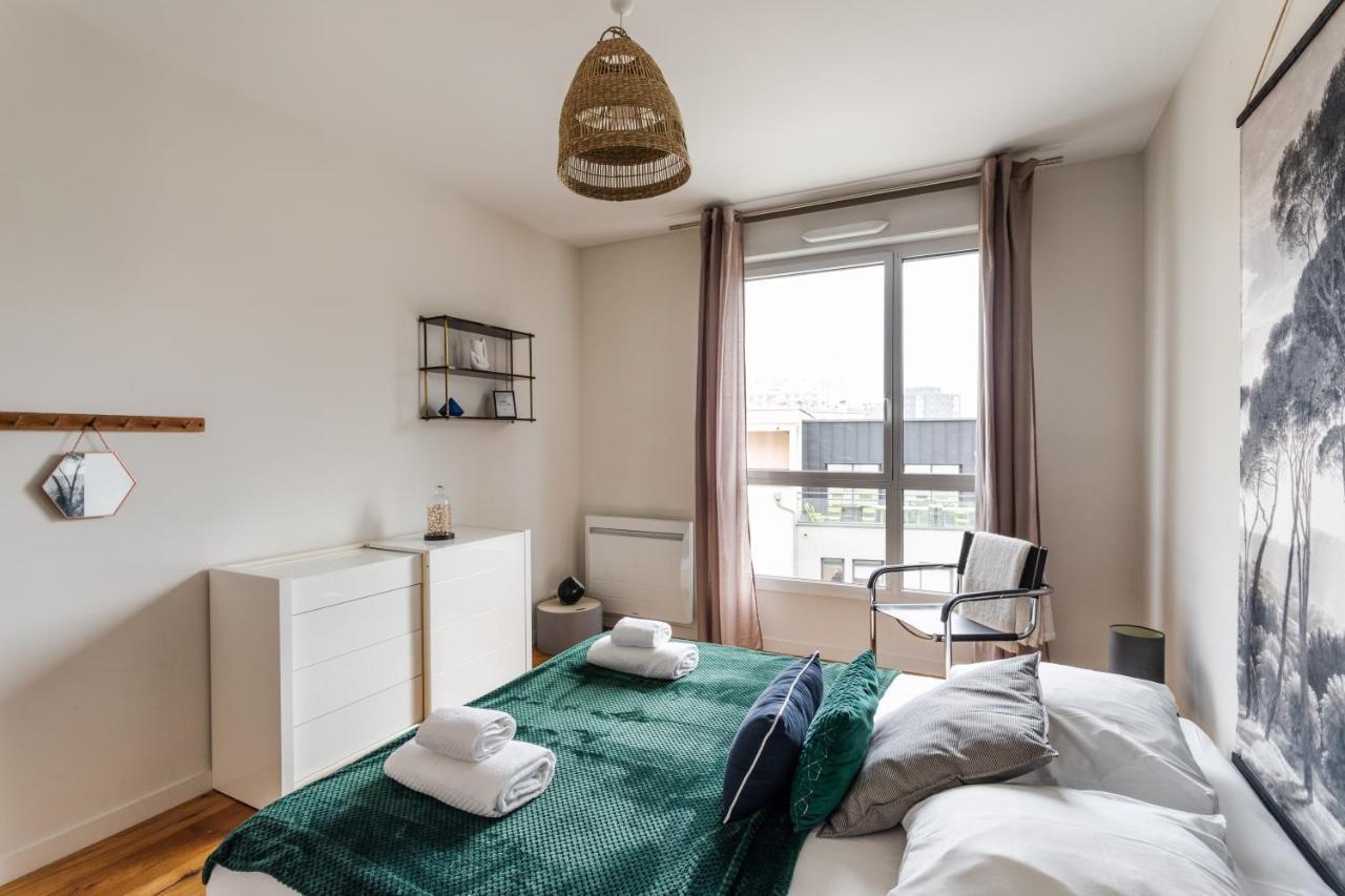 Appartement Le Vilona - T3 Moderne Avec Parking Prive à Rennes Extérieur photo