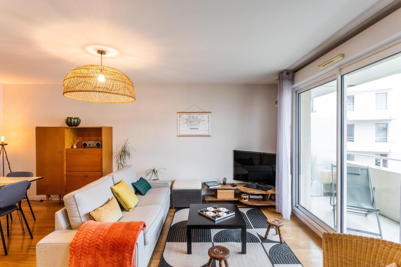 Appartement Le Vilona - T3 Moderne Avec Parking Prive à Rennes Extérieur photo